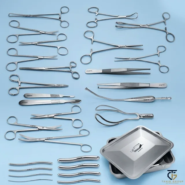 Cesarean / C-Section Set, 21 pcs, surgical instrument sets, Tahir Group of Industries